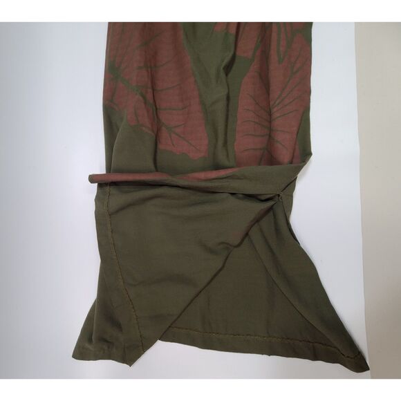 Hilo Hawai'i Cotton Maxi Dress Green Floral Summer Dress Small Lilo & Stitch - Picture 5 of 5